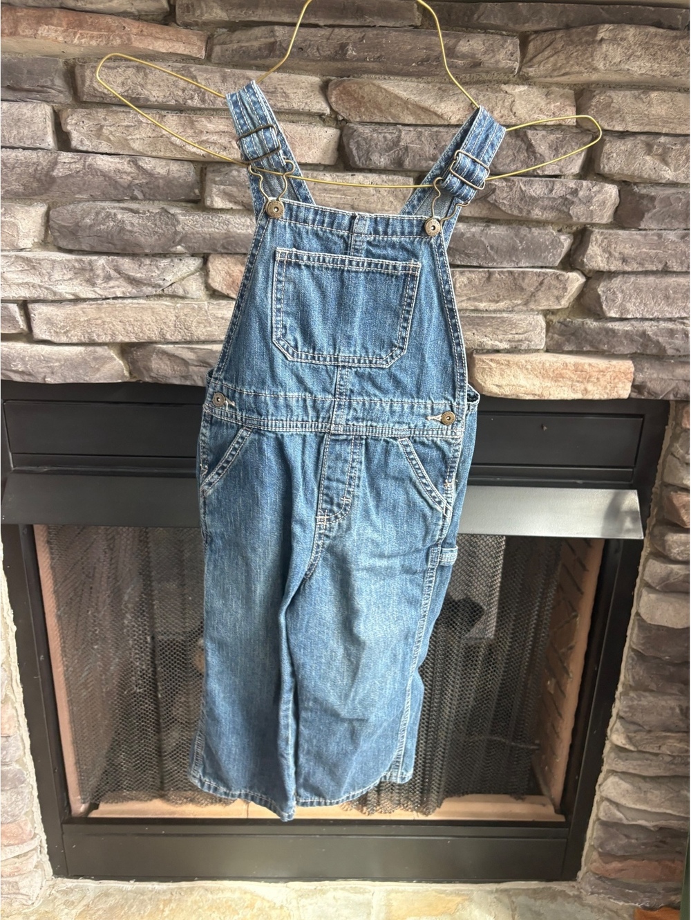 Wrangler jeans Blue Jean  Denim Toddler Overalls 3t Vintage Y2K